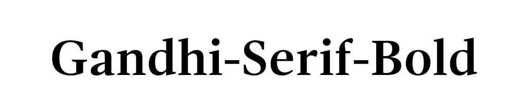 Gandhi-Serif-Bold