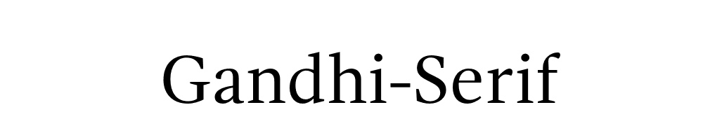 Gandhi-Serif