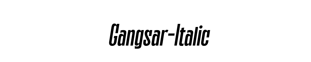 Gangsar-Italic