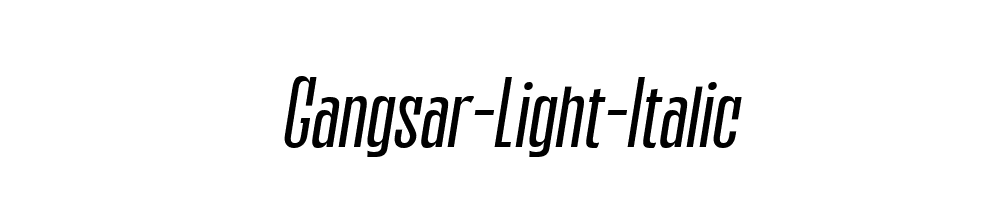 Gangsar-Light-Italic