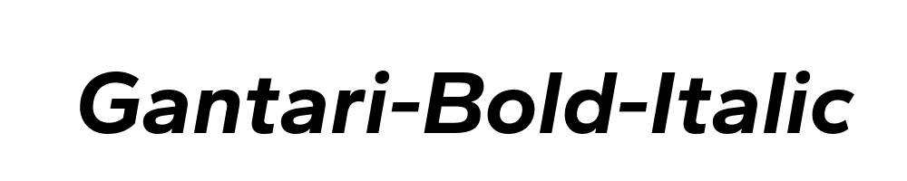 Gantari-Bold-Italic