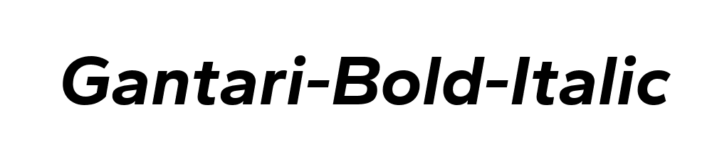 Gantari-Bold-Italic