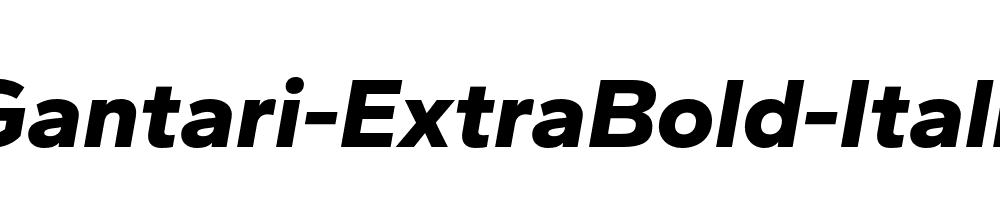 Gantari-ExtraBold-Italic