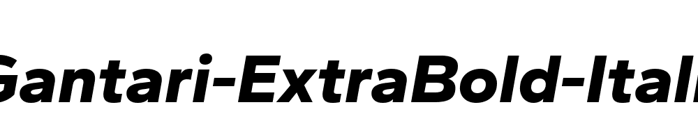 Gantari-ExtraBold-Italic