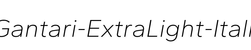 Gantari-ExtraLight-Italic