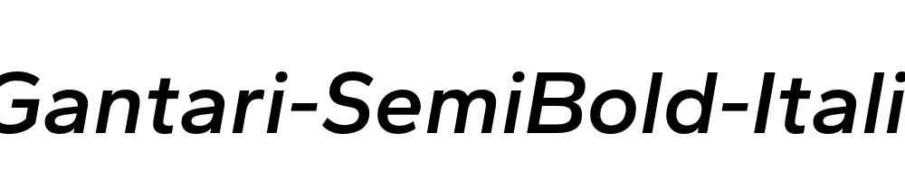 Gantari-SemiBold-Italic