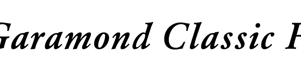 Garamond Classic Fs