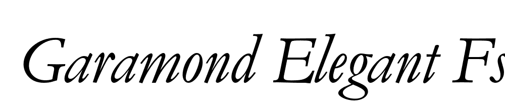 Garamond Elegant Fs