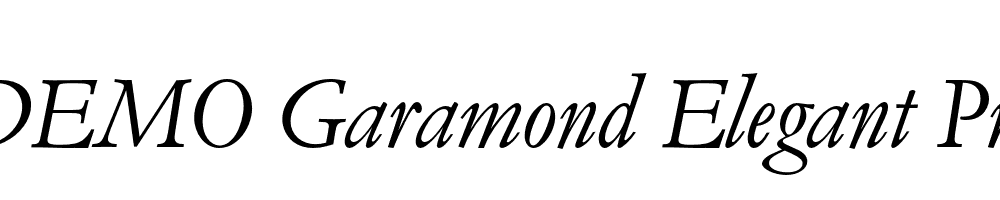 FSP DEMO Garamond Elegant Pro Italic