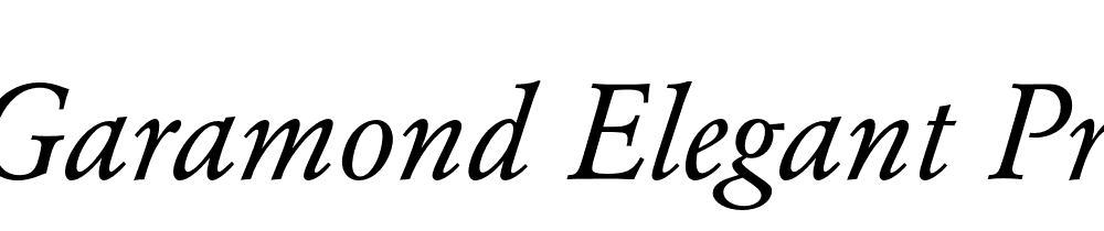 Garamond Elegant Pro