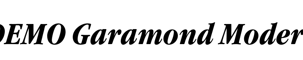  DEMO Garamond Modern FS Bold Italic