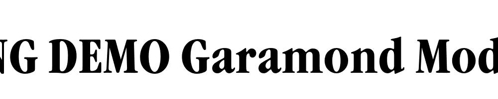  DEMO Garamond Modern FS Bold