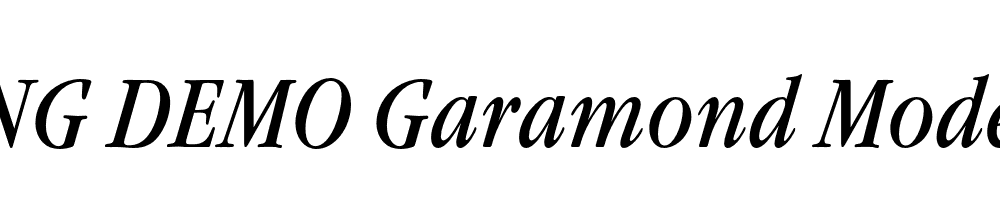  DEMO Garamond Modern FS Italic