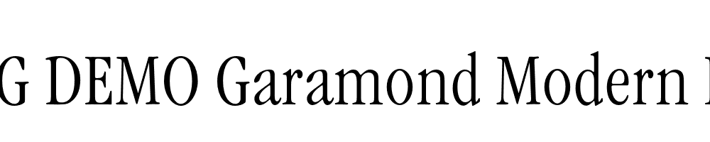  DEMO Garamond Modern FS Lt Regular