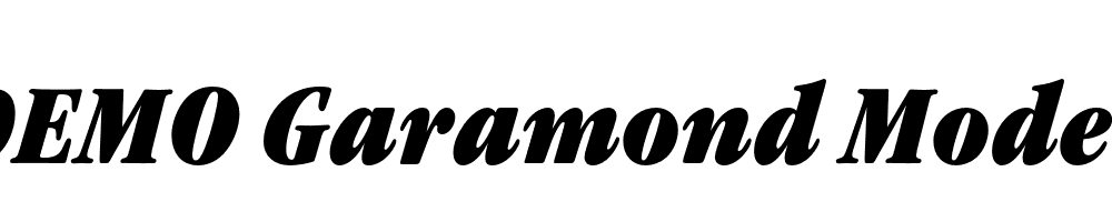  DEMO Garamond Modern FS Ult Italic