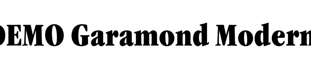  DEMO Garamond Modern FS Ult Regular