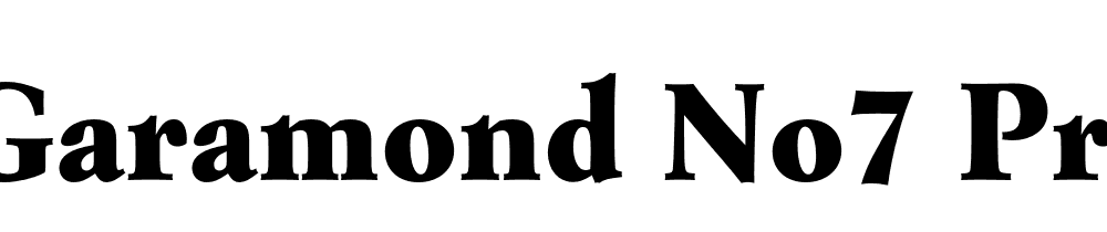 Garamond No7 Pro