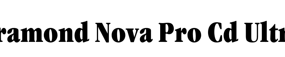  DEMO Garamond Nova Pro Cd Ultra Regular