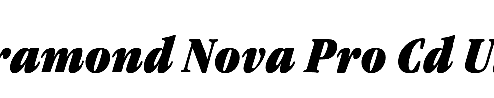  DEMO Garamond Nova Pro Cd Ultra Italic