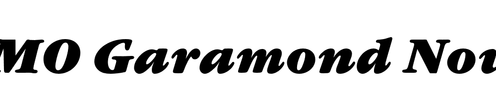  DEMO Garamond Nova Pro Ultra Italic