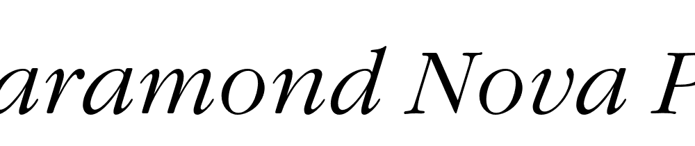 Garamond Nova Pro