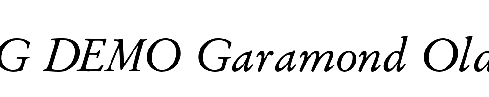  DEMO Garamond Oldstyle FS Italic