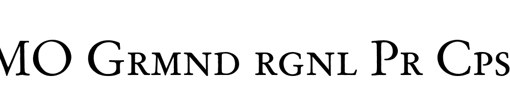 FSP DEMO Grmnd rgnl Pr Cps Regular