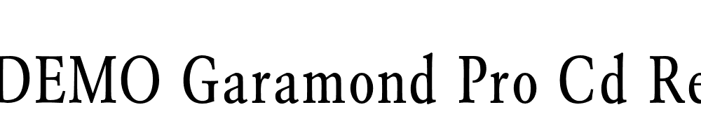 FSP DEMO Garamond Pro Cd Regular