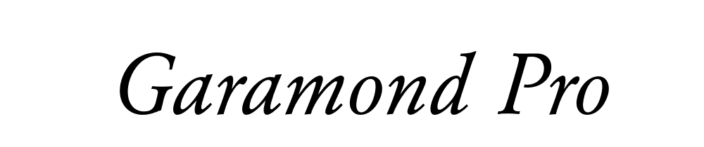 Garamond Pro