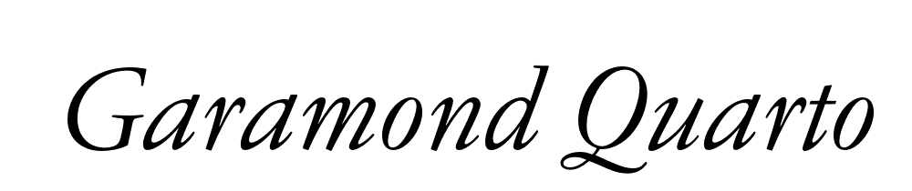 Garamond Quarto