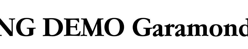  DEMO Garamond Serial Bold