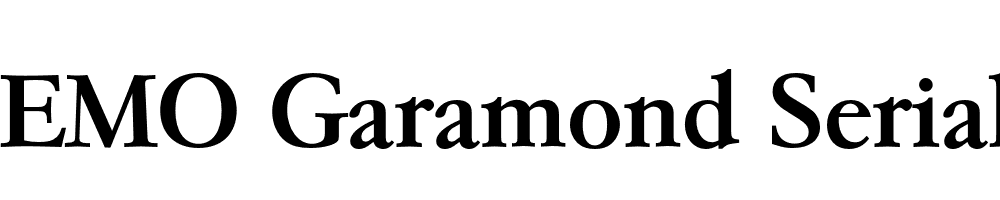  DEMO Garamond Serial Medium Regular