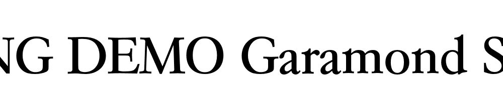  DEMO Garamond Serial Regular