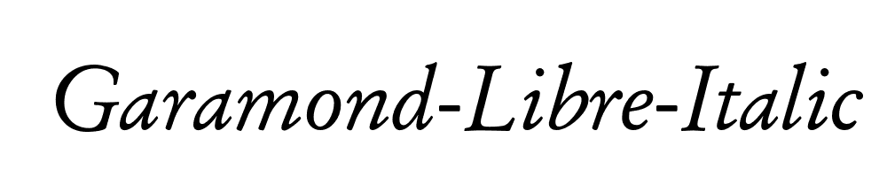 Garamond-Libre-Italic