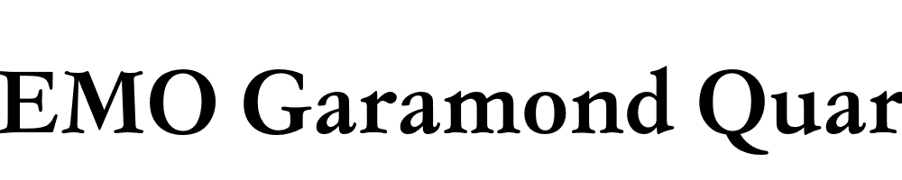 FSP DEMO Garamond Quarto Bold