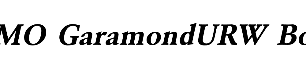 FSP DEMO GaramondURW Bold Italic