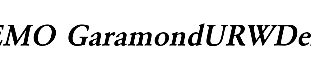 FSP DEMO GaramondURWDem Italic