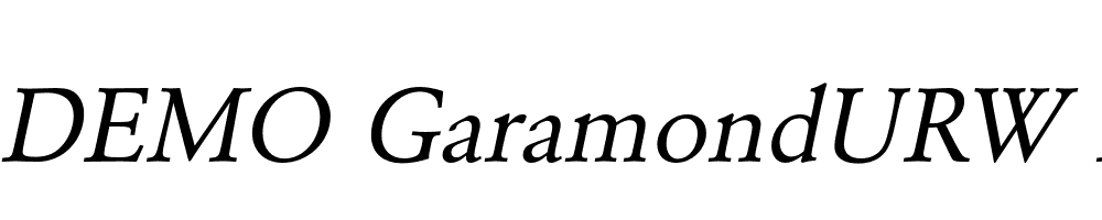 FSP DEMO GaramondURW Italic