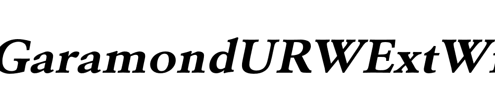 FSP DEMO GaramondURWExtWid Bold Italic