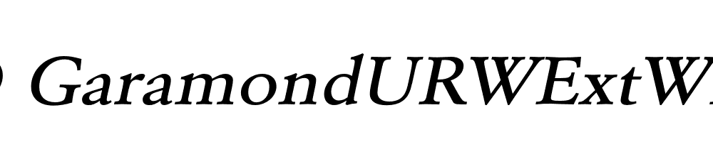 FSP DEMO GaramondURWExtWidMed Italic