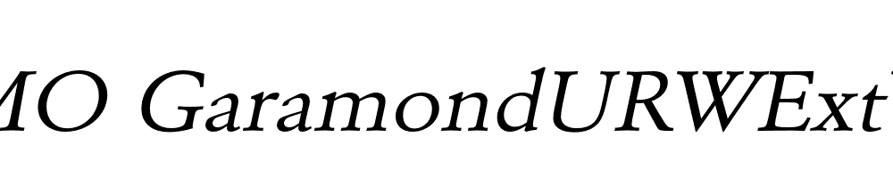 FSP DEMO GaramondURWExtWid Italic