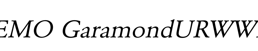 FSP DEMO GaramondURWWid Italic