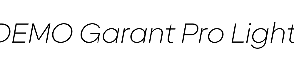 FSP DEMO Garant Pro Light Italic