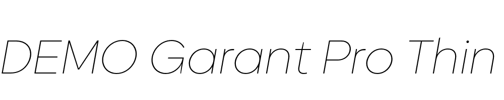 FSP DEMO Garant Pro Thin Italic