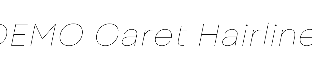 FSP DEMO Garet Hairline Italic