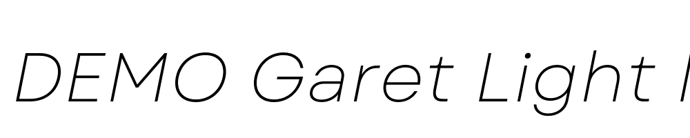 FSP DEMO Garet Light Italic