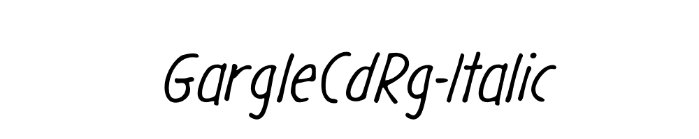 GargleCdRg-Italic