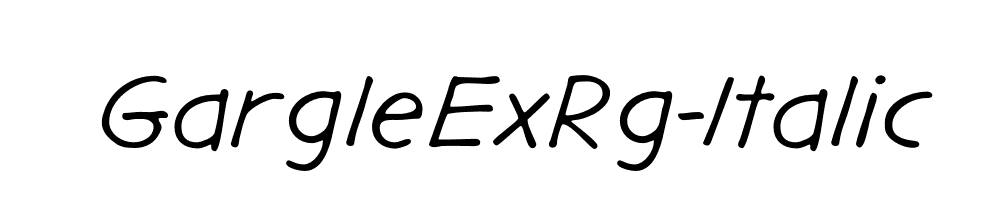 GargleExRg-Italic