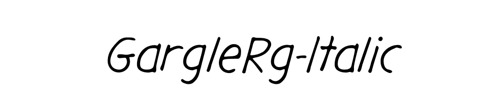 GargleRg-Italic