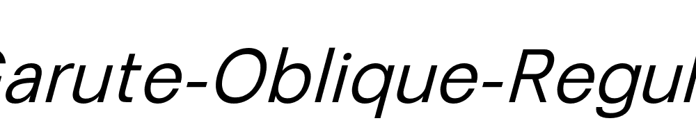 Garute-Oblique-Regular